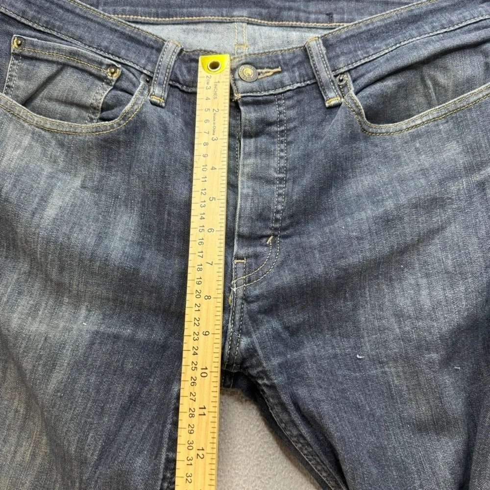 Levis 511 Slim Fit Jeans 36x32 (FIT 34x29) Dark Wash Blue Stretch Denim Casual